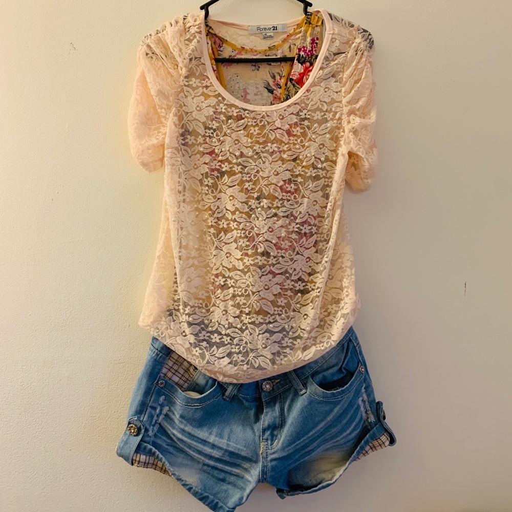 top and shorts only $14
